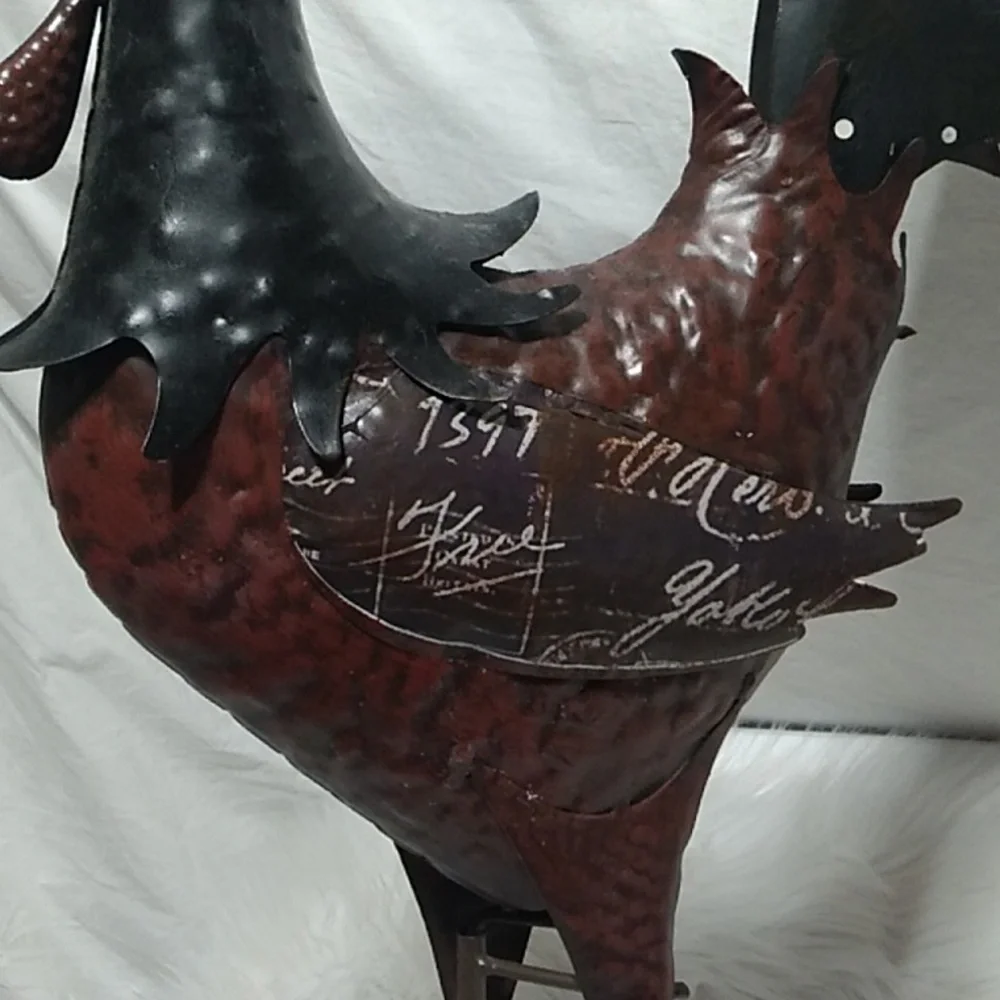 Metal Tall Rooster Home/Yard Decor GUC - Picture 11 of 16